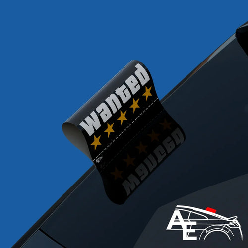 Eticheta auto "Wanted"