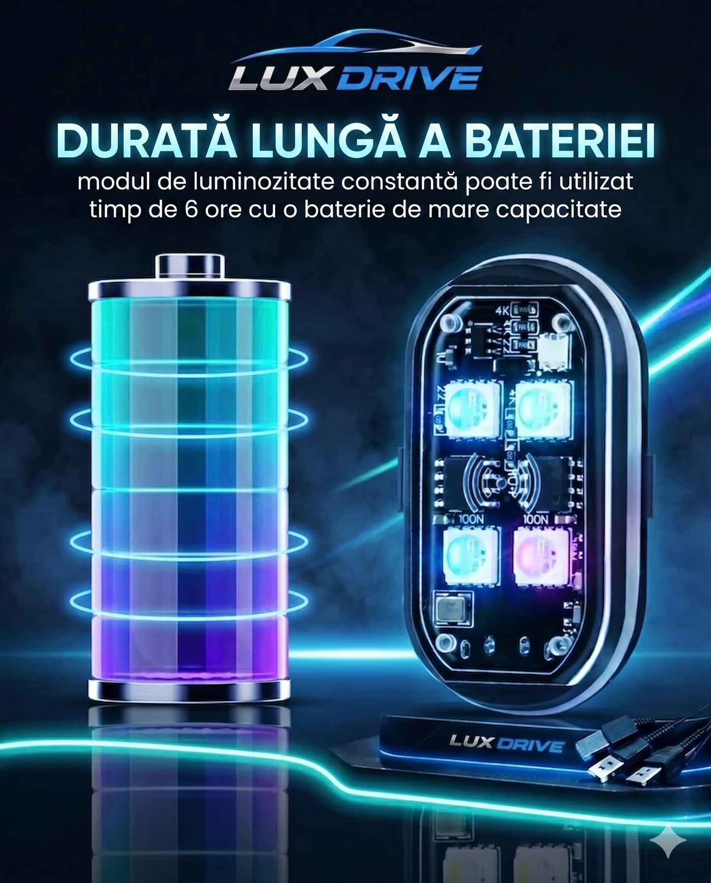 Lux Drive™ – Kit de iluminare ambientală LED premium
